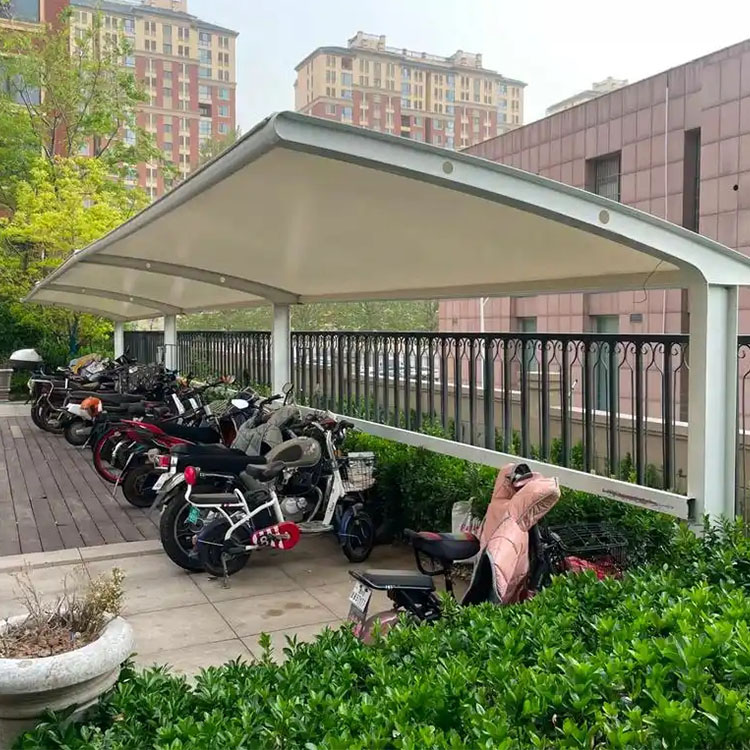 泉州膜结构电动车棚